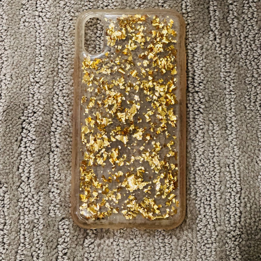 Gold silicon case Iphone XS